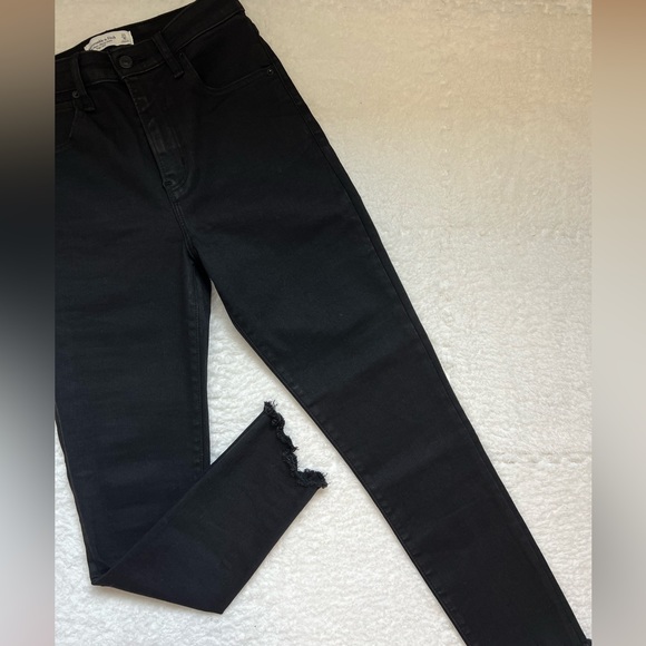 Curve Love High Rise Super Skinny Ankle Jean Black - 27/4 - Picture 5 of 5